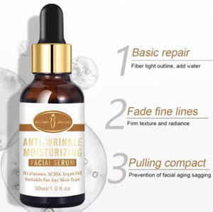 Aichun Beauty Anti-wrinkle Moisturizing Facial Serum – Hyaluronic Acid, Argan Oil – 2in1 Care – 30ml